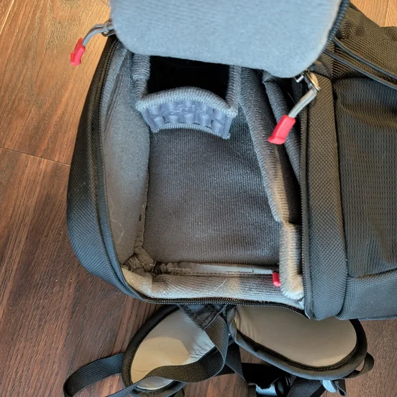 Black Backpack with Padded Straps and Durable Fabric